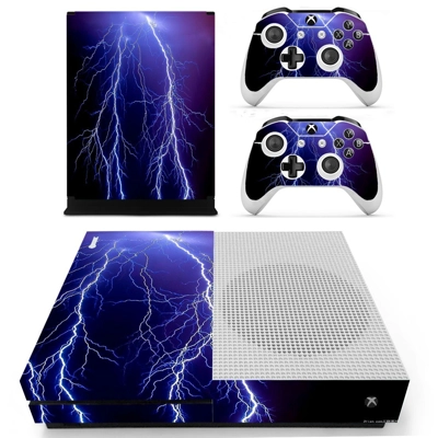 Thunder lighting decal skin for Xbox one S Console and 2 C.. Thunder lighting decal skin for Xbox one S Console and 2 C..