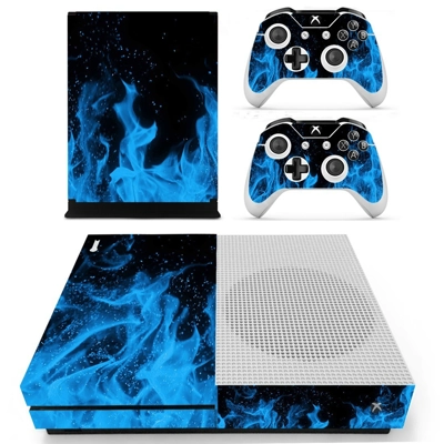 Fire flame decal skin for Xbox one S Console and 2 Controllers