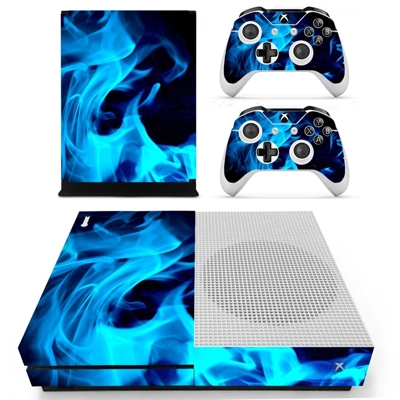 Fireflame decal skin for Xbox one S Console and 2 Controll.. Fireflame decal skin for Xbox one S Console and 2 Controll..