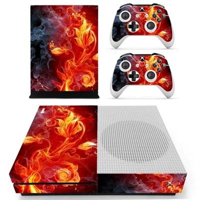 Fire flower decal skin for Xbox one S Console and 2 Contro.. Fire flower decal skin for Xbox one S Console and 2 Contro..