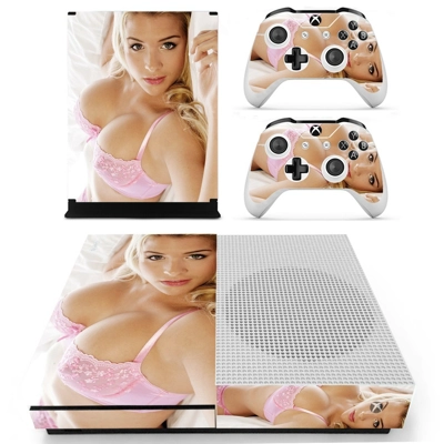Sexy nice girl decal skin for Xbox one S Console and 2 Con.. Sexy nice girl decal skin for Xbox one S Console and 2 Con..