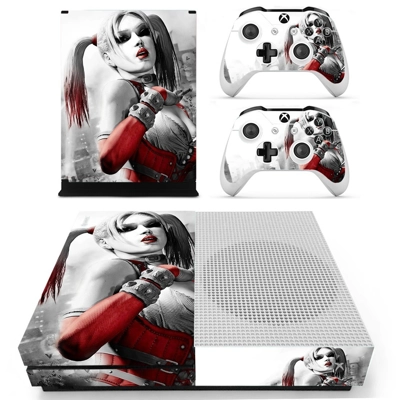 Harley quinn decal skin for Xbox one S Console and 2 Contr.. Harley quinn decal skin for Xbox one S Console and 2 Contr..