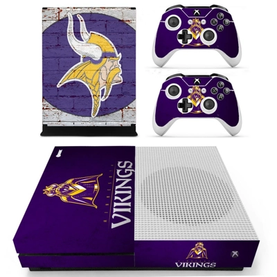 Minnesota vikings decal skin for Xbox one S Console and 2 .. Minnesota vikings decal skin for Xbox one S Console and 2 ..