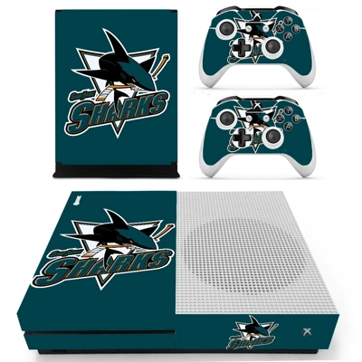 San Jose Sharks decal skin for Xbox one S Console and 2 Controllers