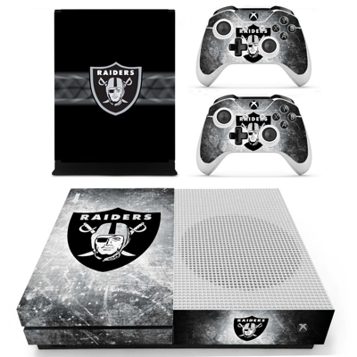 Oakland Raiders decal skin for Xbox one S Console and 2 Co.. Oakland Raiders decal skin for Xbox one S Console and 2 Co..