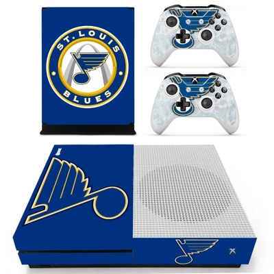ST louise Blues decal skin for Xbox one S Console and 2 Co.. ST louise Blues decal skin for Xbox one S Console and 2 Co..