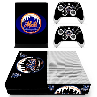 New York mets decal skin for Xbox one S Console and 2 Cont.. New York mets decal skin for Xbox one S Console and 2 Cont..