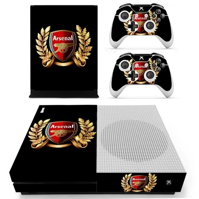 Arsenal decal skin for Xbox one S Console and 2 Controllers Arsenal decal skin for Xbox one S Console and 2 Controllers