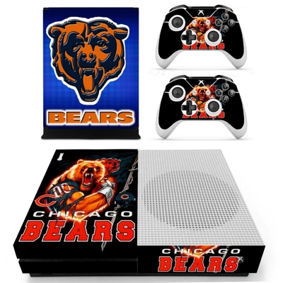 Chicago Bears decal skin for Xbox one S Console and 2 Cont.. Chicago Bears decal skin for Xbox one S Console and 2 Cont..