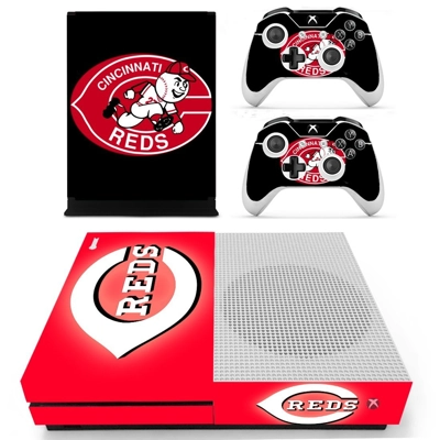 Cincinnati Reds decal skin for Xbox one S Console and 2 Co.. Cincinnati Reds decal skin for Xbox one S Console and 2 Co..
