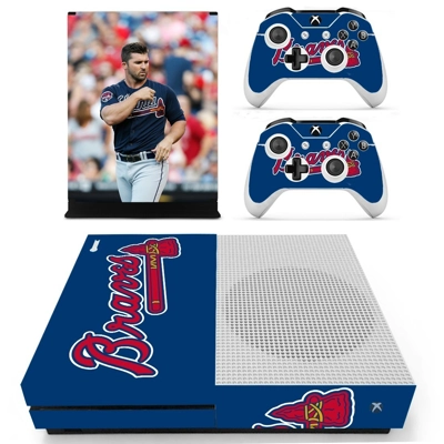 Atlanta Braves decal skin for Xbox one S Console and 2 Con.. Atlanta Braves decal skin for Xbox one S Console and 2 Con..
