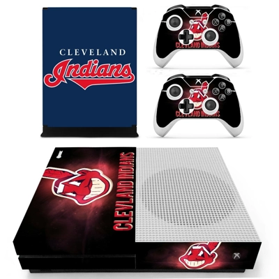 Cleveland indians decal skin for Xbox one S Console and 2 .. Cleveland indians decal skin for Xbox one S Console and 2 ..