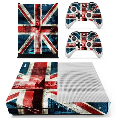 UK Flag decal skin for Xbox one S Console and 2 Controllers UK Flag decal skin for Xbox one S Console and 2 Controllers
