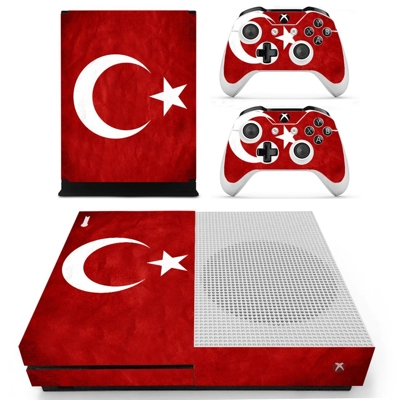 Flag of Turkey decal skin for Xbox one S Console and 2 Con.. Flag of Turkey decal skin for Xbox one S Console and 2 Con..