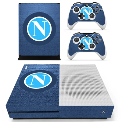 SSC Napoli decal skin for Xbox one S Console and 2 Controllers