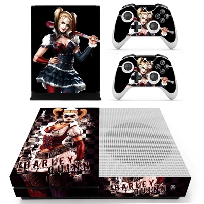 Harley Quinn decal skin for Xbox one S Console and 2 Contr.. Harley Quinn decal skin for Xbox one S Console and 2 Contr..