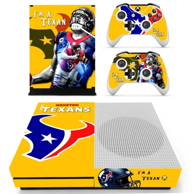 Houston Texans decal skin for Xbox one S Console and 2 Con.. Houston Texans decal skin for Xbox one S Console and 2 Con..