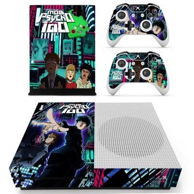 Mob Phycho 100 decal skin for Xbox one S Console and 2 Con.. Mob Phycho 100 decal skin for Xbox one S Console and 2 Con..