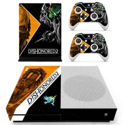 Dishonored 2 decal skin for Xbox one S Console and 2 Contr.. Dishonored 2 decal skin for Xbox one S Console and 2 Contr..