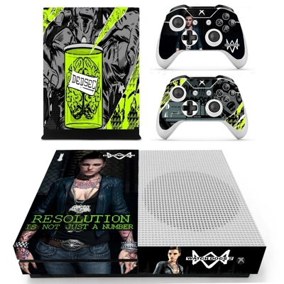 Watch Dogs 2 decal skin for Xbox one S Console and 2 Contr.. Watch Dogs 2 decal skin for Xbox one S Console and 2 Contr..