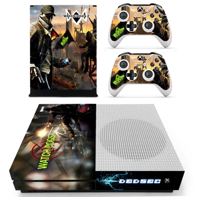 Watch Dogs 2 decal skin for Xbox one S Console and 2 Contr.. Watch Dogs 2 decal skin for Xbox one S Console and 2 Contr..