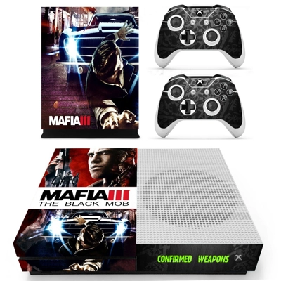 Mafia 3 the black mob decal skin for Xbox one S Console an.. Mafia 3 the black mob decal skin for Xbox one S Console an..