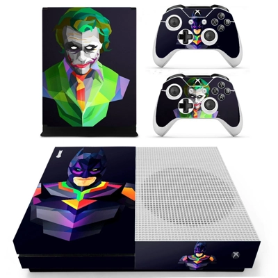 Batman VS Joker decal skin for Xbox one S Console and 2 Co.. Batman VS Joker decal skin for Xbox one S Console and 2 Co..