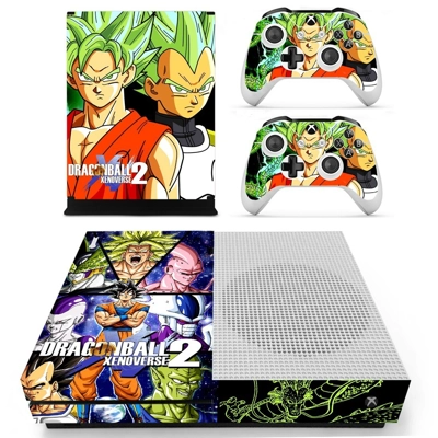 Dragon Ball Xenoverse decal skin for Xbox one S Console and 2 Controllers