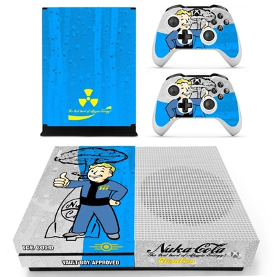 Vault Boy decal skin for Xbox one S Console and 2 Controll.. Vault Boy decal skin for Xbox one S Console and 2 Controll..