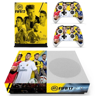FIFA 17 decal skin for Xbox one S Console and 2 Controllers FIFA 17 decal skin for Xbox one S Console and 2 Controllers