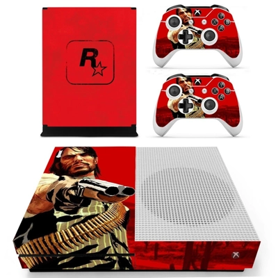 Red Dead Redemption decal skin for Xbox one S Console and 2 Controllers