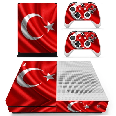 Flag of Turkey decal skin for Xbox one S Console and 2 Con.. Flag of Turkey decal skin for Xbox one S Console and 2 Con..