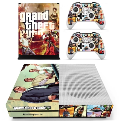 Grand Theft Auto Five decal skin for Xbox one S Console an.. Grand Theft Auto Five decal skin for Xbox one S Console an..
