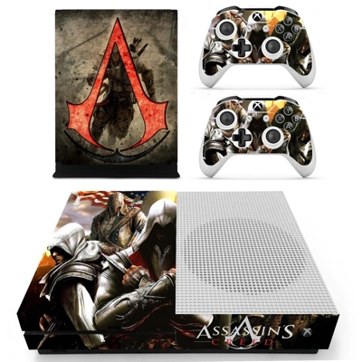 Assassin's creed decal skin for Xbox one S Console and 2 C.. Assassin's creed decal skin for Xbox one S Console and 2 C..