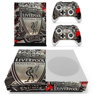 Liverpool Football Club decal skin for Xbox one S Console and 2 Controllers