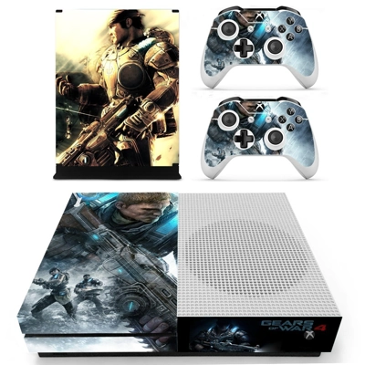 Gears of war decal skin for Xbox one S Console and 2 Contr.. Gears of war decal skin for Xbox one S Console and 2 Contr..
