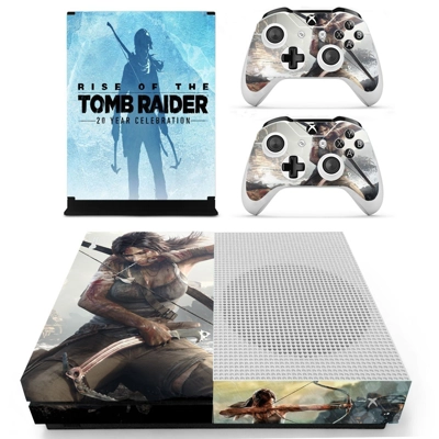 Tomb Raider decal skin for Xbox one S Console and 2 Contro.. Tomb Raider decal skin for Xbox one S Console and 2 Contro..