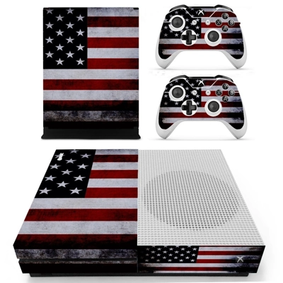 USA Flag decal skin for Xbox one S Console and 2 Controllers USA Flag decal skin for Xbox one S Console and 2 Controllers