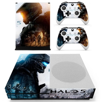 Halo 5 decal skin for Xbox one S Console and 2 Controllers Halo 5 decal skin for Xbox one S Console and 2 Controllers