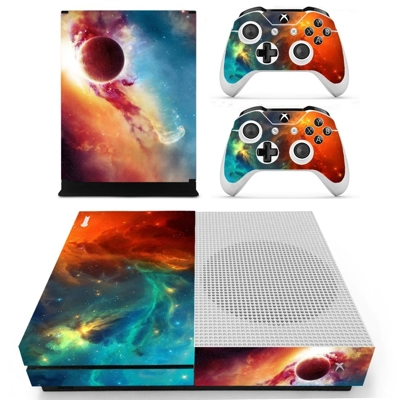 Planet sky decal skin for Xbox one S Console and 2 Controllers