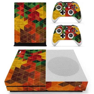 Geomatric pattern decal skin for Xbox one S Console and 2 .. Geomatric pattern decal skin for Xbox one S Console and 2 ..