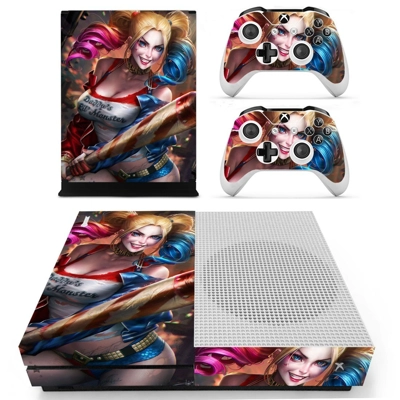 Harley Quinn decal skin for Xbox one S Console and 2 Contr.. Harley Quinn decal skin for Xbox one S Console and 2 Contr..