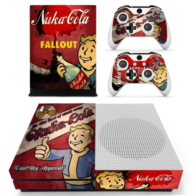 Nuka-Cola Fallout decal skin for Xbox one S Console and 2 Controllers