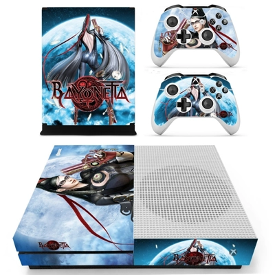 Bayonetta decal skin for Xbox one S Console and 2 Controll.. Bayonetta decal skin for Xbox one S Console and 2 Controll..