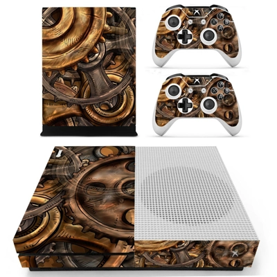 Copper Gears decal skin for Xbox one S Console and 2 Contr.. Copper Gears decal skin for Xbox one S Console and 2 Contr..