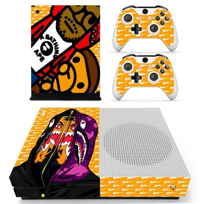 Bathing Ape decal skin for Xbox one S Console and 2 Controllers