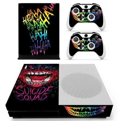 Suicie Squad decal skin for Xbox one S Console and 2 Contr.. Suicie Squad decal skin for Xbox one S Console and 2 Contr..
