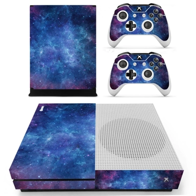 Starry sky decal skin for Xbox one S Console and 2 Controllers
