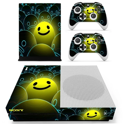 Smiley background decal skin for Xbox one S Console and 2 .. Smiley background decal skin for Xbox one S Console and 2 ..