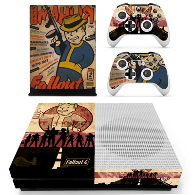 Fallout 4 decal skin for Xbox one S Console and 2 Controll.. Fallout 4 decal skin for Xbox one S Console and 2 Controll..